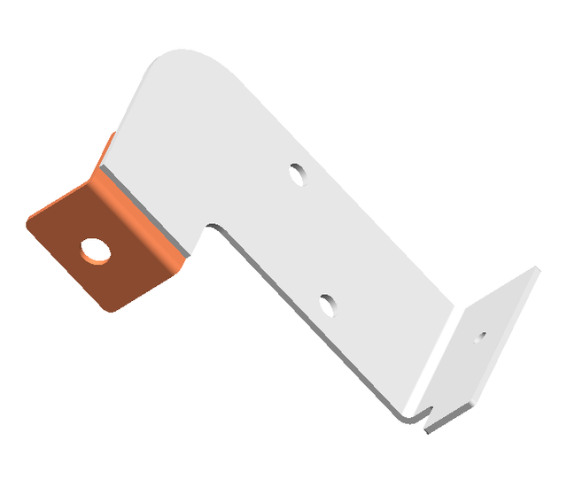 Copper-Aluminum Composite Busbar - Nickel Plated - Module Connection