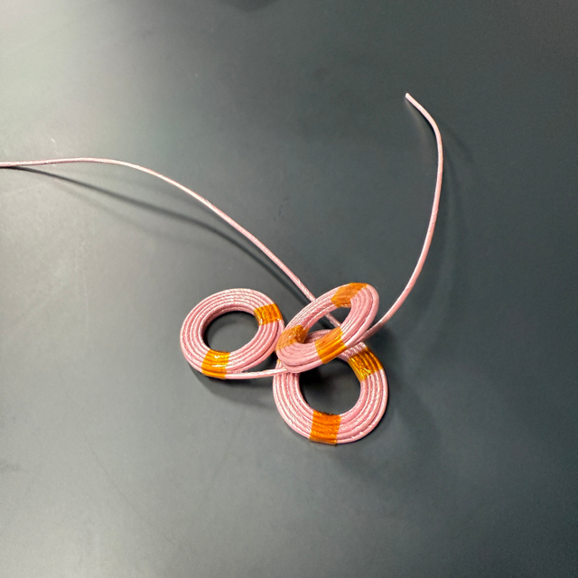 0.1*95 10TS*3 YSWP-F(LZ)-XQ Peach Pink Self-Bonding Copper Coil